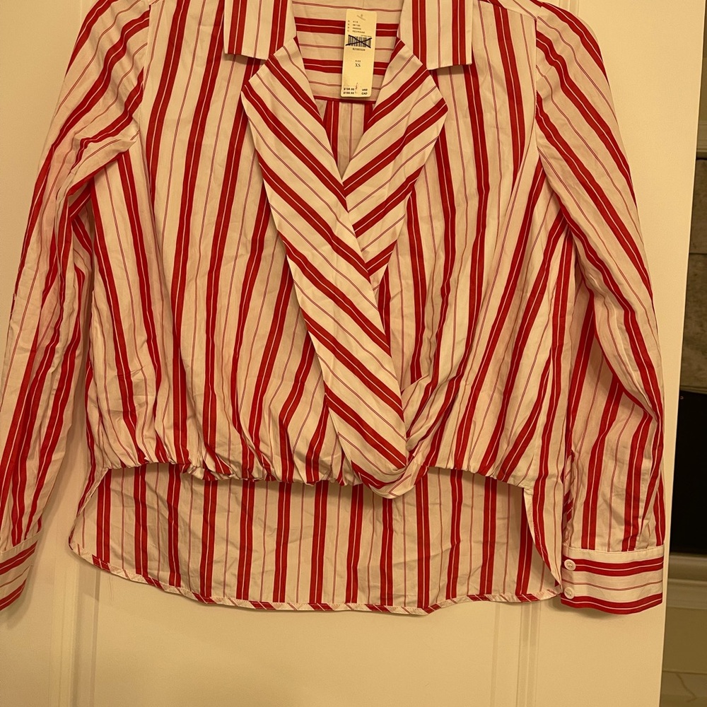 Anthropologie Harshnan striped collar shirt - Picture 4 of 4